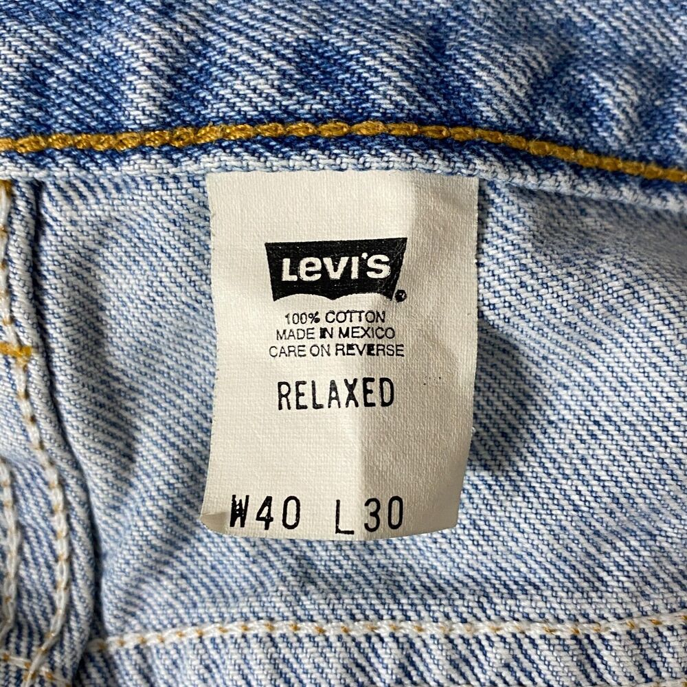 Vintage Brown Tab Levi's 540 Relaxed Straight Jeans Men 40x28 Denim - Picture 5 of 7